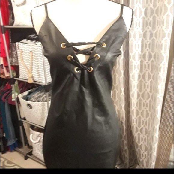 Charlotte Russe Dresses & Skirts - Charlotte Russe Faux Leather Dress